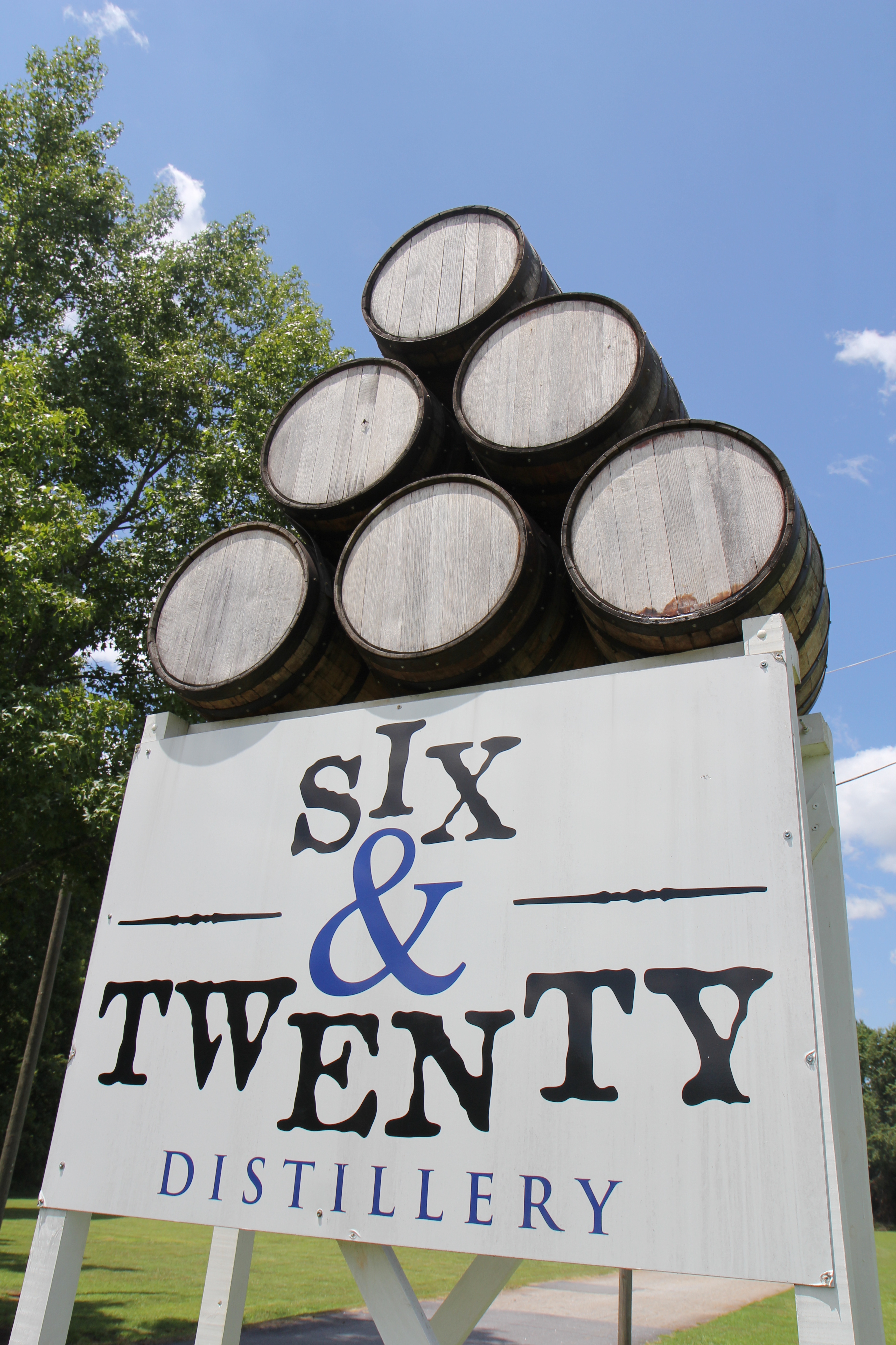 Distillery sign out front