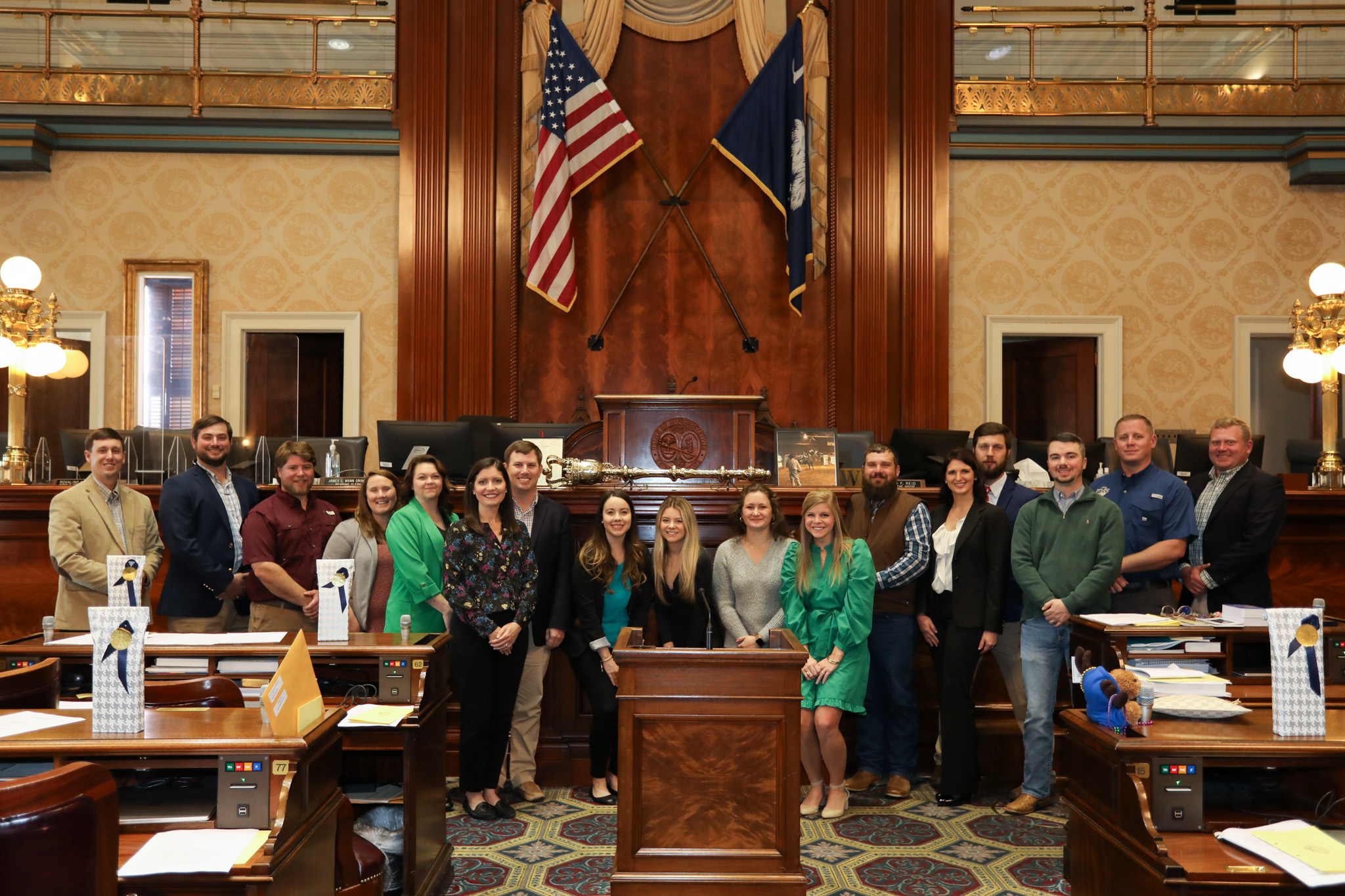 YF&R State Committee in the House Chambers